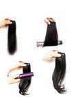 Front Middle Part Side Bangs Clip in 100% Human Hair Extension Topper For Women - Picture 2 of 15