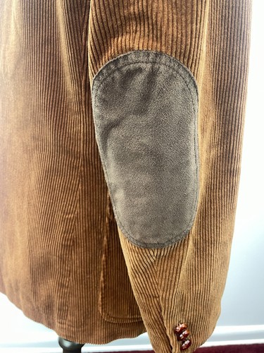 Vintage Cord Blazer Sport Mantel Jacke 42R Braun Ellenbogen Patch Woodmere - Bild 10 von 22