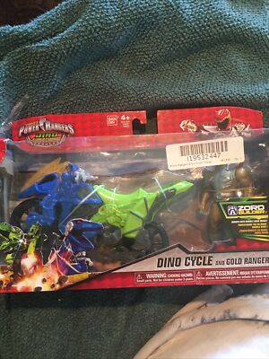 NIB Bandai Saban's Power Rangers Dino Supercharge Cycle and Gold Ranger Age  4+