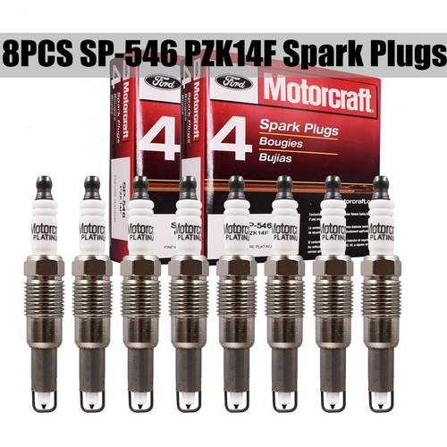 8 piezas bujías SP-546 PZK14F genuinas nuevas para Ford F150 F250 Motorcraft SP546 - Imagen 1 de 6