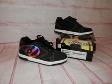 Men Heelys Propel 2.0 Wheeled Skate Shoes Size 8 Black Rainbow Foil 770844H 3865
