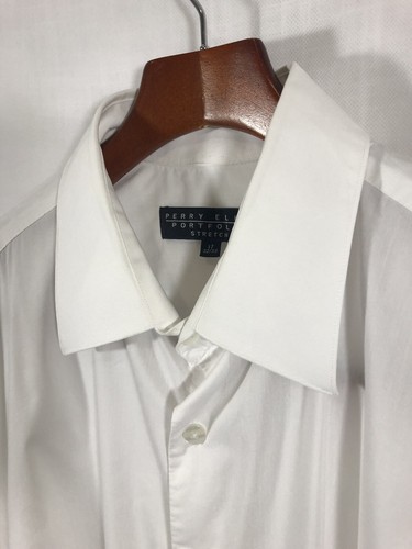Perry Ellis Portfolio Stretch Men’s Shirt Button-Front 17 32/33 - Bild 2 von 7