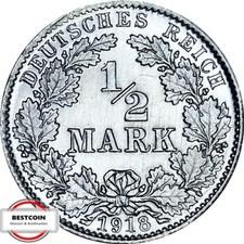 J 16  1/2 Mark KAISERREICH von 1918 D in STG-  10721360