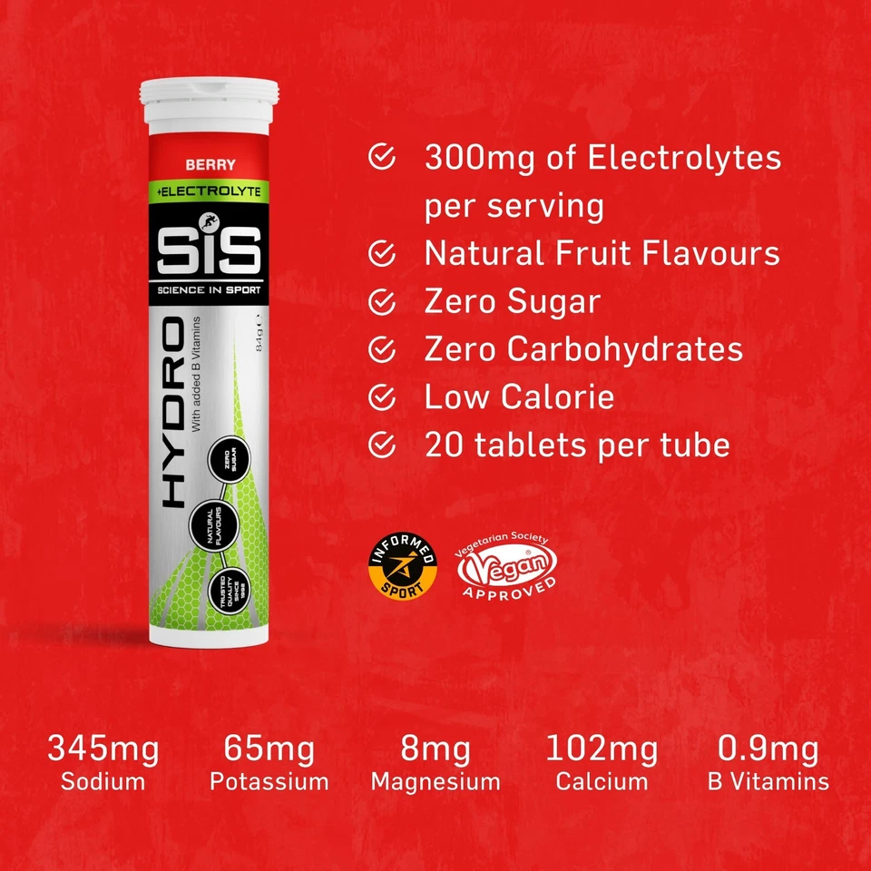 Science in Sport | Hydro Tablets + Electrolytes in Various Flavours | 8 Pack - Image 3 of 4