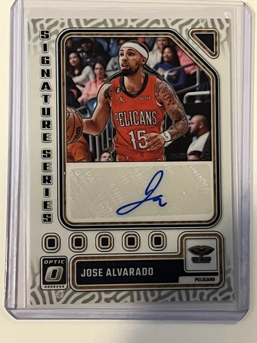 2023-24 Donruss Optic Pelicans Jose Alvarado #SS-ALV Signature Series Autograph