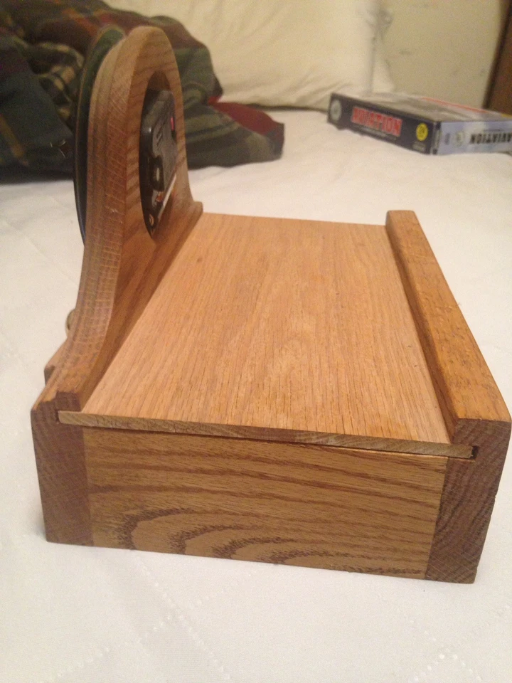 Деревянные полочные часы ручной работы - Изображение 4 из 4