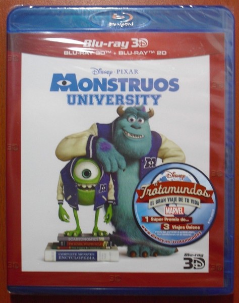 Monstruos University (Monsters) [Disney Blu-Ray 2D + 3D & Region Free ABC] NUEVO