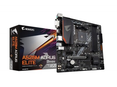 Gigabyte A520M AORUS ELITE Motherboard CPU AM4 AMD Ryzen DDR4
