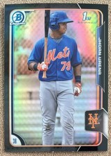 2015 Bowman Chrome Black Asia Refractor Jhoan Urena New York Mets #BCP98