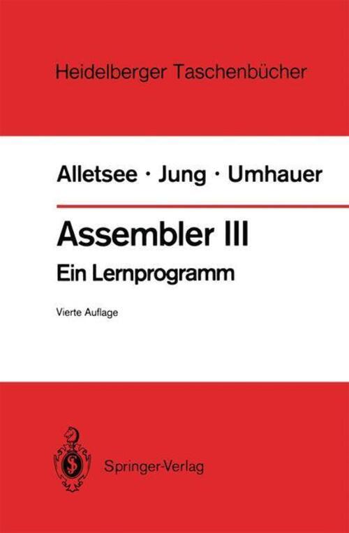 Thumbnail - Assembler Iii | Rainer Alletsee (u. A.) | Ein Lernprogramm |