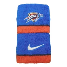 Oklahoma City Thunder NBA Nike Team Performance Basketball Wristbands Blue OSFM