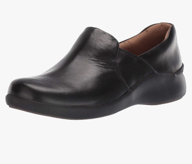 Clarks Un Loop2 Step Ladies Black Leather UK Size 5 E /38 Clarks Un Loop2 Step Ladies Black Leather UK Size 5 E /38