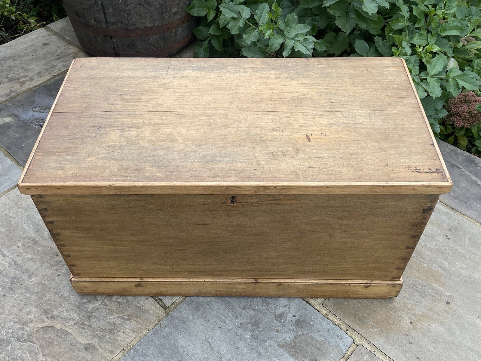 Vintage Pine Blanket Box eBay