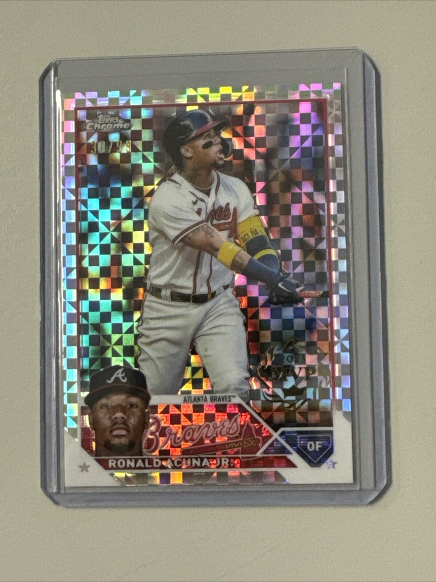 2024 Topps Chrome Ronald Acuna Jr. 2023 MVP Buyback Stamp X