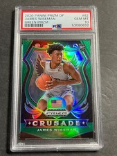 2020 Panini Prizm Draft Picks JAMES WISEMAN GREEN RC ROOKIE Prizm   PSA 10