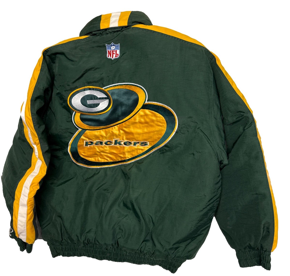 90s LogoAthletic製 GreenBay Packers ジャケット VTG 90s Logo Athletic Green Bay Packers NFL Jacket Coat Men's L