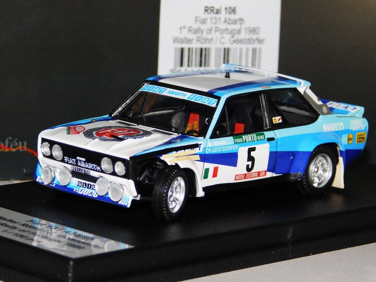 FIAT 131 ABARTH #5 ROERL WINNER PORTUGAL 1980 CRASHED TROFEU LIM