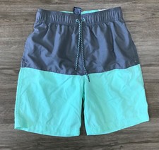 Men's Colorblock 8" Above the Knee Swim Shorts Gray/Mint George size S