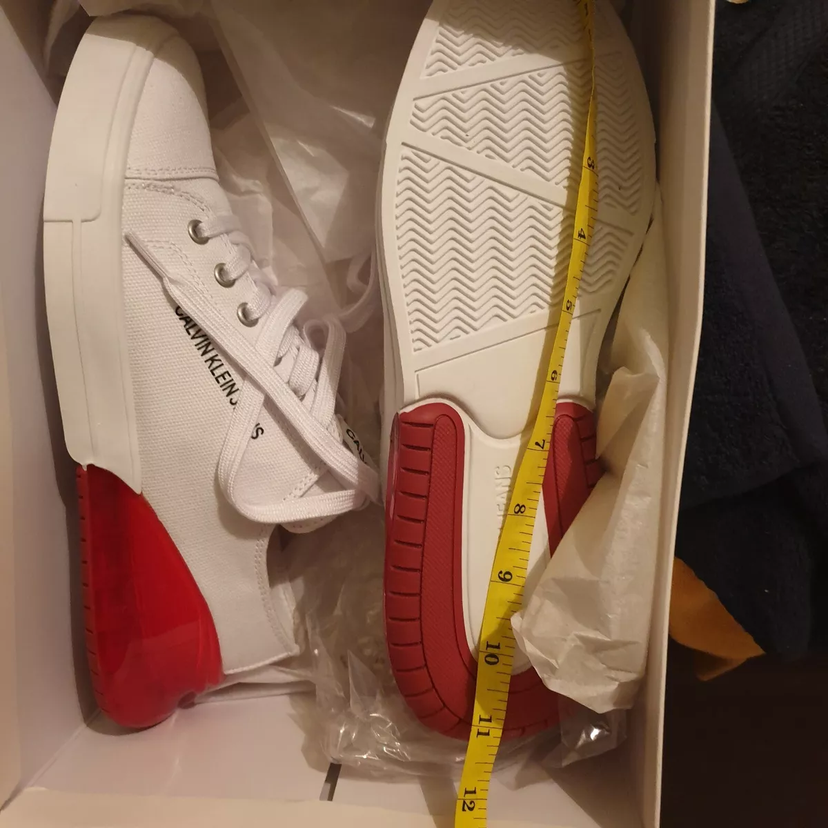 Calvin klein sales canvas trainers