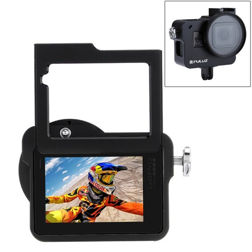 Gabbia protettiva CNC per GoPro HERO 5/6/7 nera con telaio assicurativo - Foto 2 di 12