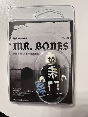LEGO WHATNOT exclusive Mr. Bones Only 100 made. Genuine Lego Custom Printed