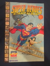 Album francobolli 1998 USPS & DC Comics SUPER HEROES #1 - BATMAN - SUPERMAN - QUASI NUOVO/MT