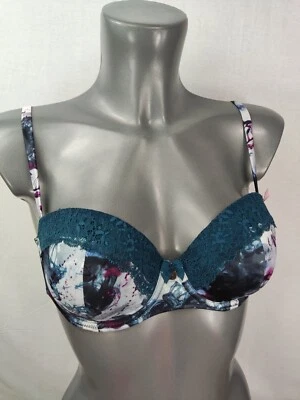 Boux Avenue Green Mix Reagan Marble Balconette Bra All Sizes Lingerie Underwear