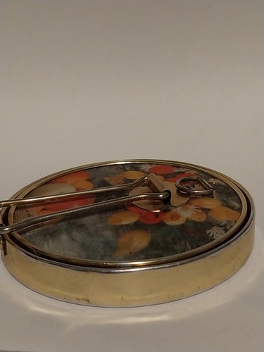 Specchio Trucco Vintage IRICE Doppio Compatto Stand Up Ingrandimento 3D Frutta Floreale - Foto 10 di 14