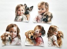 3D UPick Baby Girls Puppy Dog Love Scrapbook Card Embellishment 3609