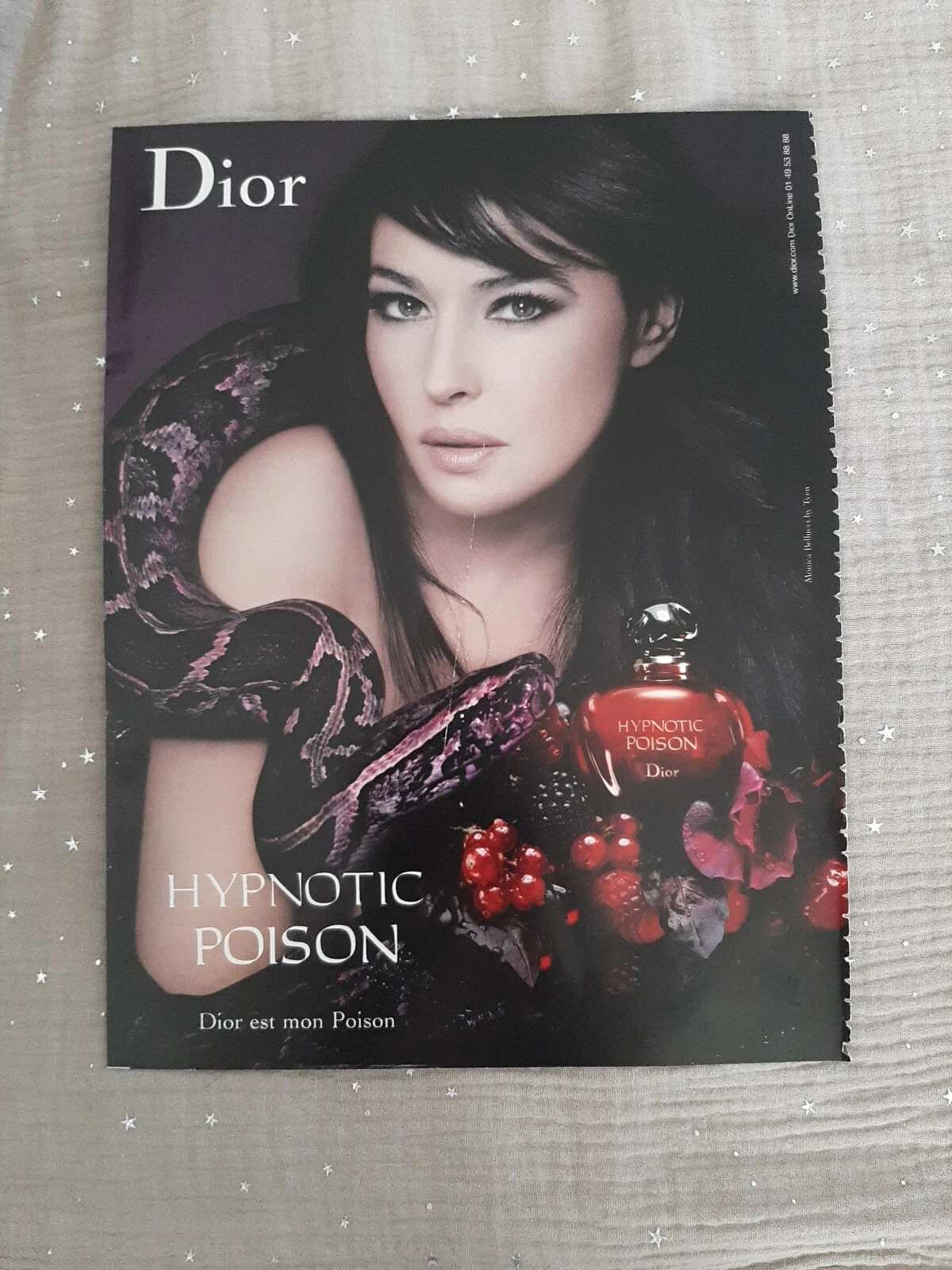 Publicité papier Parfum. Perfume Ad C. Dior Hypnotic poison de 2008