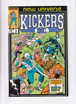 Marvel - New Universe - Kickers Inc. No.5 - Comic 1986 Englisch Bag/Board