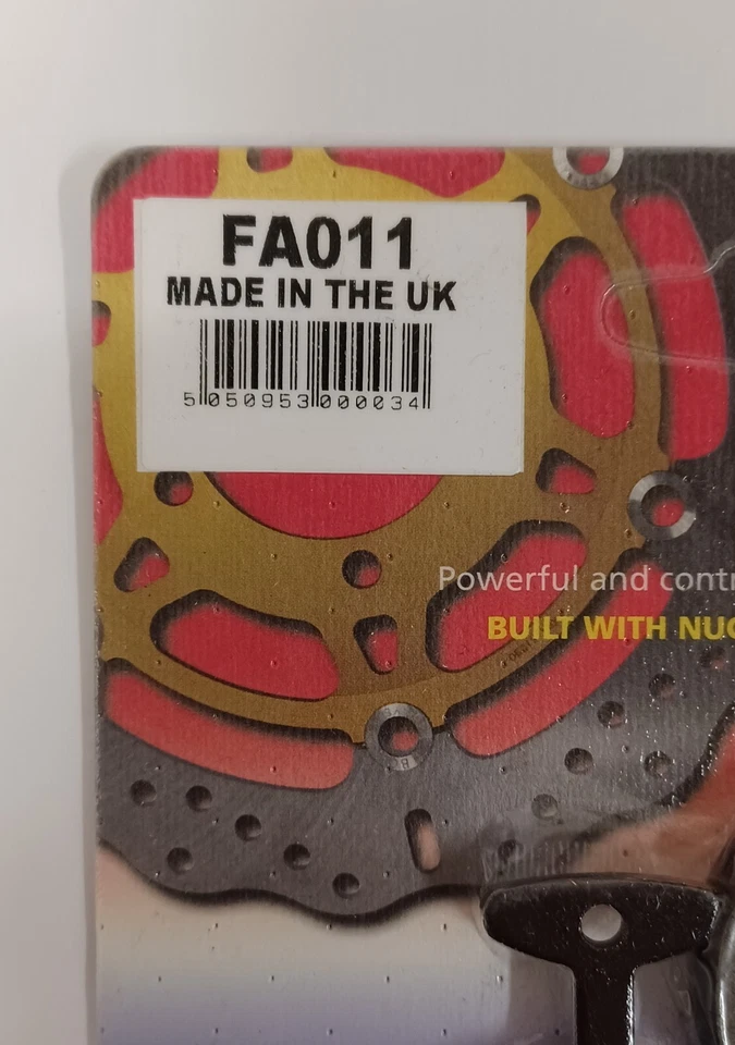 Pastillas de freno de disco delanteras o traseras EBC (1 juego) se adapta a YAMAHA RD400 (1976 a 1977) C/D Foto 4 de 4