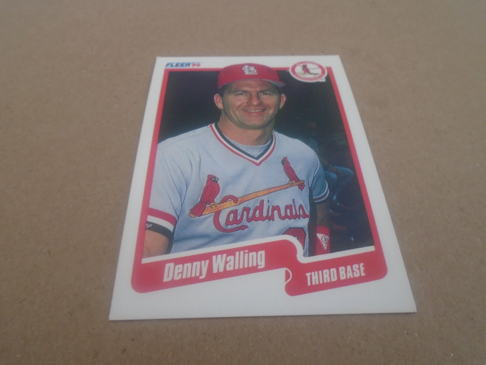 1990 FLEER CANADIAN BASEBALL CARDS ST LOUIS CARDINALS/ 263 DENNY WALLING
