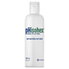 Limpiador antibacteriano de granos triclosán lavado facial para acné Phisohex 200 ml / 6,76 OZ