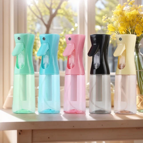 Continuous Mist Spray Bottle - Adjustable Fine Mist for Hair Salon & Plants