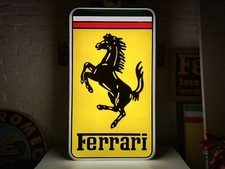 RARE 1980’s FERRARI ILLUMINATED DEALERSHIP SHOWROOM GARAGE SIGN NEON MODENA