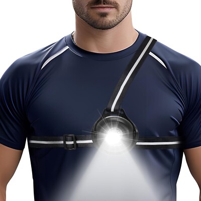 Lauflicht LED 500 Lumen Verstellbar USB Wiederaufladbar Wasserdicht Joggen C466