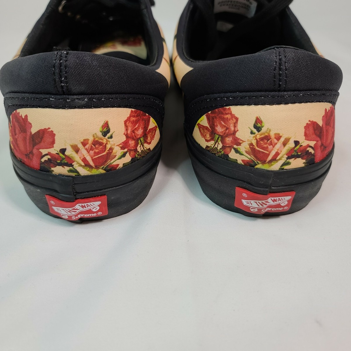 Vans Supreme Jean Paul Gaultier Peach/Black Pro Skateboarding Shoes Size US 8 Vans Supreme Jean Paul Gaultier Peach/Black SZ 12.0 Pro  main image 4