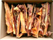 Rinderkopfhaut getrocknet ca. 25–30 cm – 1 Kg - Kaustangen Hund, naturbelassen