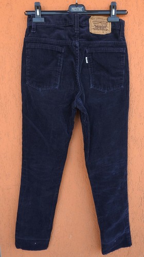Vintage 80s LEVIS 631 Corduroy Pants Cord Blue Hippie Boho Jeans W29 L29 - Picture 6 of 10