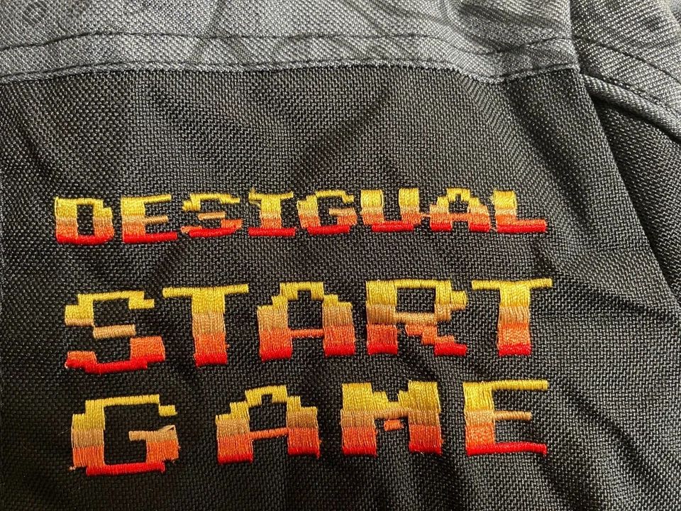 Desigual Black Gamer Jacket Zip Up Coat Size 7 / 8 Gray Video Game Print Hooded - Image 4 of 4