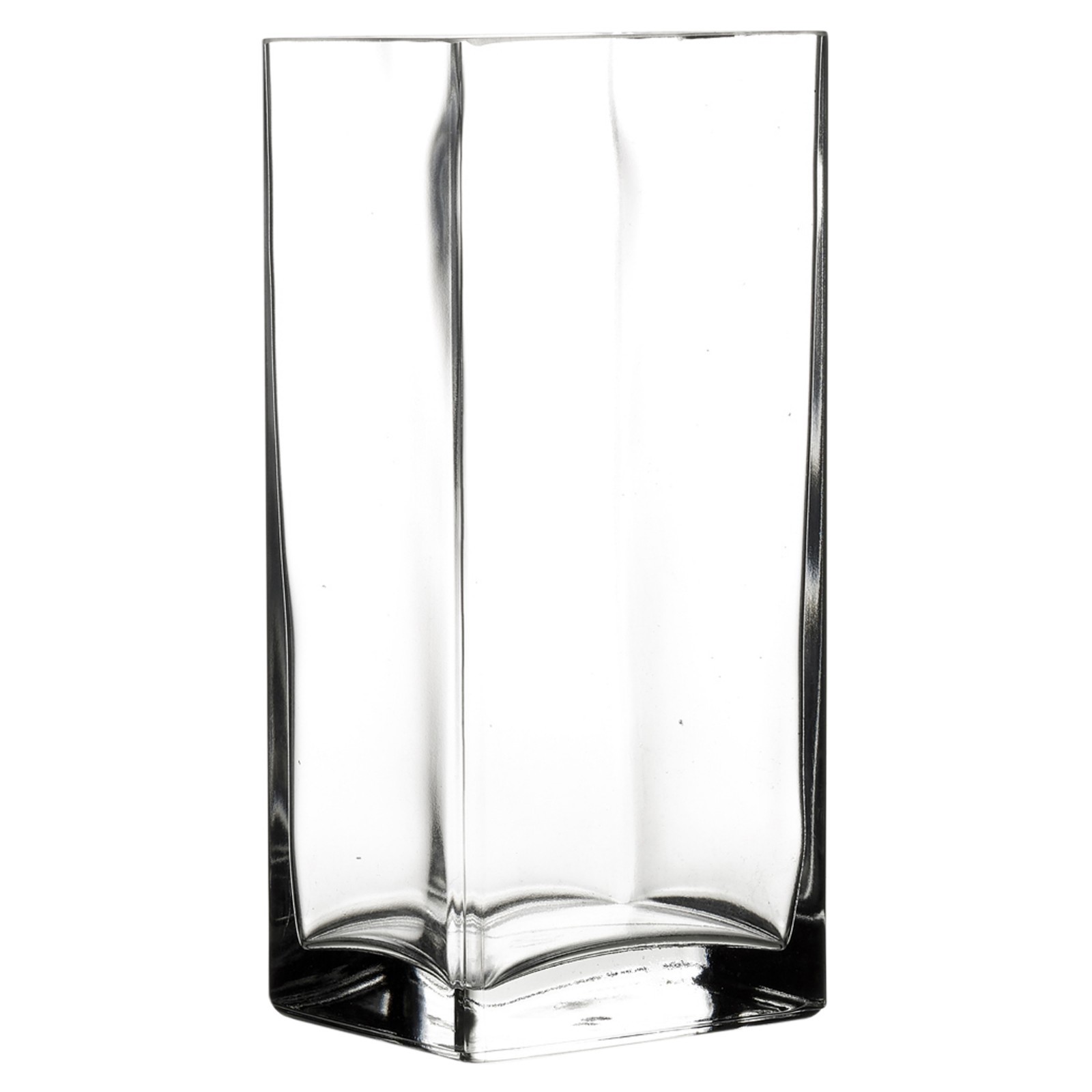 Pasabahce Square Rectangle Glass Flower Vase Bowl Gift Set Centerpiece