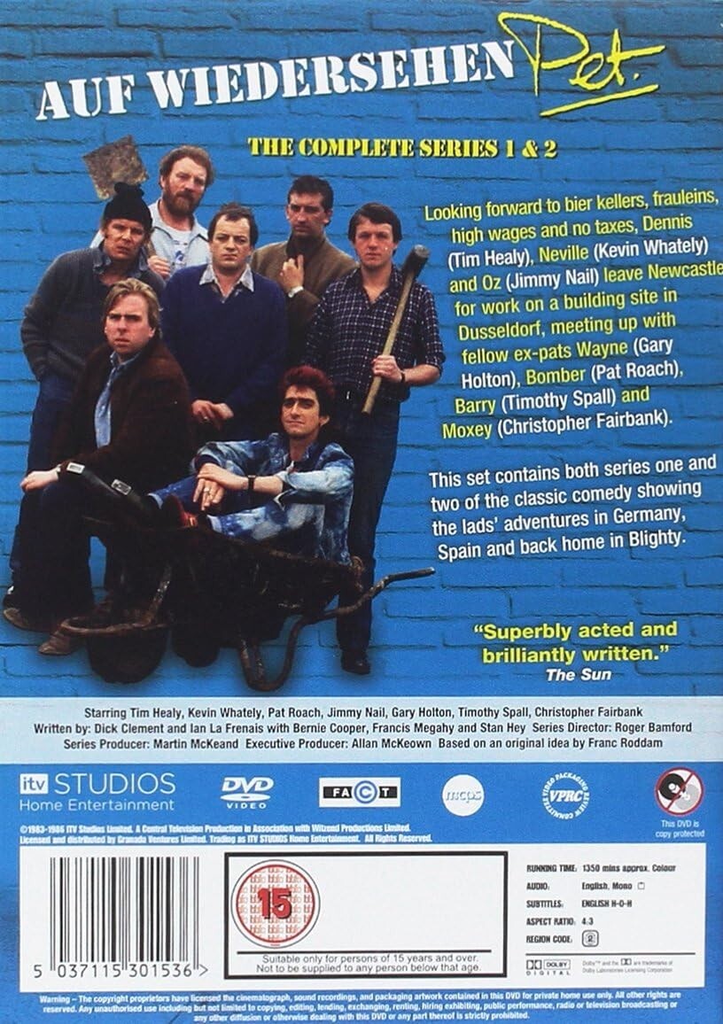 AUF WIEDERSEHEN PET COMPLETE SERIES 1 AND 2 DVD 1st 2nd SEASON ONE TWO