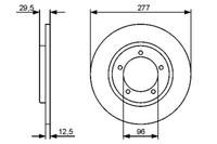 Pack De 2 - Bremsscheibe 0 986 479 487 Bosch FüR Daihatsu