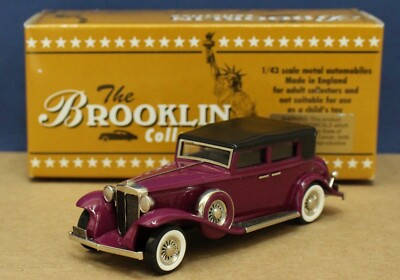 Brooklin 96 1931 Marmon Sixteen 4D Convertible Sedan 1:43 Magenta Mint/ Box 2002