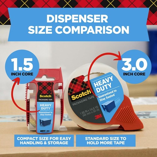 1.88 in x 22.2 yds Scotch Heavy Duty Shipping Tape with Dispenser, Easy-to-Use - Picture 4 of 6