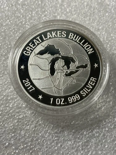 2017 Great Lakes Bullion Landscape - 1 Troy Oz .999 Silver- Only 2000 Minted