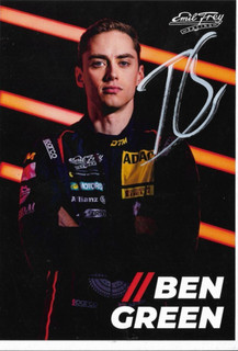 Ben Green DTM 2025. Autogrammkarte original unterschrieben