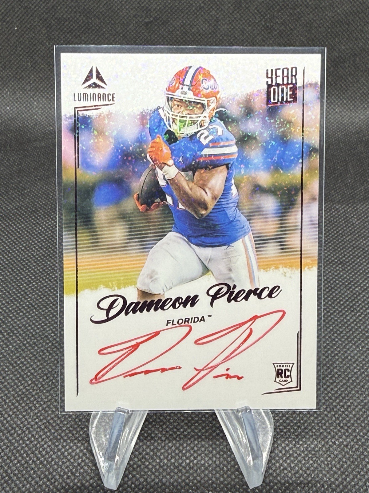 Dameon Pierce Panini Luminance Year One Signatures Rps #YSRDPI Red