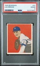 1949 BOWMAN #41 LOU BRISSIE PSA 2